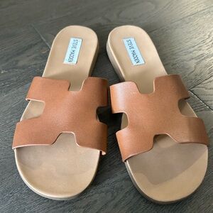 Steve Madden Women's Brown Slide Sandals